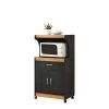 Black-Beech Microwave Cart with Storage by HODEDAH 1 Black-Beech Microwave Cart with Storage by HODEDAH -US Pride Furniture Shop black beech hodedah microwave carts hik72 black beech 64 1000
