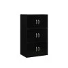 41 in. Black Wood 3-shelf Standard Bookcase with Doors by HODEDAH 2 41 in. Black Wood 3-shelf Standard Bookcase with Doors by HODEDAH -US Pride Furniture Shop black hodedah bookcases bookshelves hid33 black 64 1000