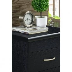 2-Drawer Black Nightstand by HODEDAH -US Pride Furniture Shop black hodedah nightstands hi917n black 44 1000