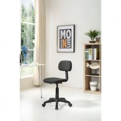 Small Black Fabric Task Chair with Swivel Seat by HODEDAH 15 Small Black Fabric Task Chair with Swivel Seat by HODEDAH -US Pride Furniture Shop black hodedah task chairs hi 5004 black 31 1000