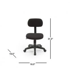 Small Black Fabric Task Chair with Swivel Seat by HODEDAH 11 Small Black Fabric Task Chair with Swivel Seat by HODEDAH -US Pride Furniture Shop black hodedah task chairs hi 5004 black 40 1000