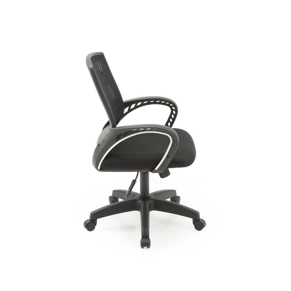 23.6 in. Width Standard Black Fabric Task Chair with Swivel Seat by HODEDAH 6 23.6 in. Width Standard Black Fabric Task Chair with Swivel Seat by HODEDAH - Image 4