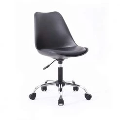 Black Armless Swivel Office Desk Chair with Cushion Seat by HODEDAH -US Pride Furniture Shop black hodedah task chairs hic327 black c3 1000