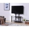 35 in. Black Glass TV Stand Fits TVs Up to 55 in. with Cable Management by HODEDAH 2 35 in. Black Glass TV Stand Fits TVs Up to 55 in. with Cable Management by HODEDAH -US Pride Furniture Shop black hodedah tv stands hitv104 64 1000