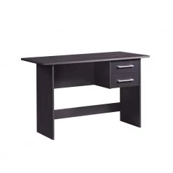 47.24 in. Wide Rectangular Black Wooden with 2-Drawers Writing Desk by HODEDAH