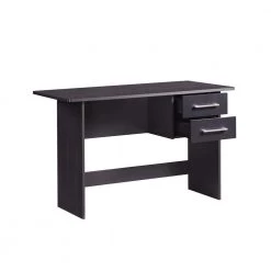 47.24 in. Wide Rectangular Black Wooden with 2-Drawers Writing Desk by HODEDAH -US Pride Furniture Shop black hodedah writing desks hi425 black c3 1000