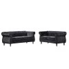 Louis Black Velvet Nailhead Living Room Set Sofa and Loveseat by US Pride Furniture -US Pride Furniture Shop black us pride furniture living room sets s5644 l s 64 1000
