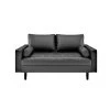 Lincoln 50.4 in. Black Tufted Faux Leather 2-Seater Loveseat with Square Arms by US Pride Furniture -US Pride Furniture Shop black us pride furniture loveseats s5452 l 64 1000