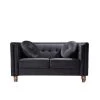 Angie Black Classic Kittleson Chesterfield Loveseat by US Pride Furniture 2 Angie Black Classic Kittleson Chesterfield Loveseat by US Pride Furniture -US Pride Furniture Shop black us pride furniture loveseats s5607 l 64 1000