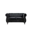 Louis 59.1 in. Black Channel Tufted Velvet 2-Seats Loveseat with Nailheads by US Pride Furniture 2 Louis 59.1 in. Black Channel Tufted Velvet 2-Seats Loveseat with Nailheads by US Pride Furniture -US Pride Furniture Shop black us pride furniture loveseats s5644 l h1 64 1000