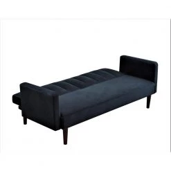 Graham 72 inch. Black Striped Velvet Sofa Bed Sleeper by US Pride Furniture -US Pride Furniture Shop black us pride furniture sofa beds sb9105 c3 1000