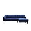 2-Piece Blue Channel Velvet 3-Seater L-Shaped Right-Facing Sectional Sofa with Tapered Legs by US Pride Furniture 2 2-Piece Blue Channel Velvet 3-Seater L-Shaped Right-Facing Sectional Sofa with Tapered Legs by US Pride Furniture -US Pride Furniture Shop blue 0162 r us pride furniture sectional sofas 0162 r 64 1000