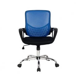 23.6 in. Width Standard Blue Fabric Ergonomic Chair with Wheels by HODEDAH -US Pride Furniture Shop blue hodedah ergonomic chairs hi 5008 blue 4f 1000
