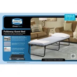 Beautysleep 2in. Memory Foam Medium Folding Mattress by Simmons -US Pride Furniture Shop blue simmons mattresses hdbsfagbs 1f 1000