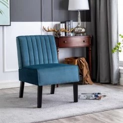 Evans Blue Velvet Accent Chair (Set of 2) by US Pride Furniture -US Pride Furniture Shop blue us pride furniture accent chairs c 151 31 1000