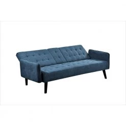 Payne 72 in. Blue Fabric 2-Seater Twin Sleeper Convertible Sofa Bed with Tapered Legs by US PRIDE FURNITURE -US Pride Furniture Shop blue us pride furniture sofa beds sb9054 1f 1000