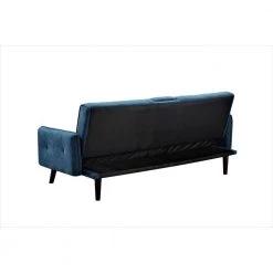 Payne 72 in. Blue Fabric 2-Seater Twin Sleeper Convertible Sofa Bed with Tapered Legs by US PRIDE FURNITURE -US Pride Furniture Shop blue us pride furniture sofa beds sb9054 44 1000