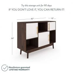 Ellipse Brown Cube Storage with Display Shelves and White Cabinet Doors by Nathan James -US Pride Furniture Shop brown white nathan james accent cabinets 75502 4f 1000