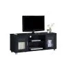 57 in. Charcoal Wood TV Stand Fits TVs Up to 60 in. with Cable Management by HODEDAH -US Pride Furniture Shop charcoal hodedah tv stands hitv107 64 1000