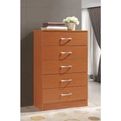 5-Drawer Cherry Chest of Drawers by HODEDAH 15 5-Drawer Cherry Chest of Drawers by HODEDAH -US Pride Furniture Shop cherry hodedah chest of drawers hi5dr cherry 31 1000