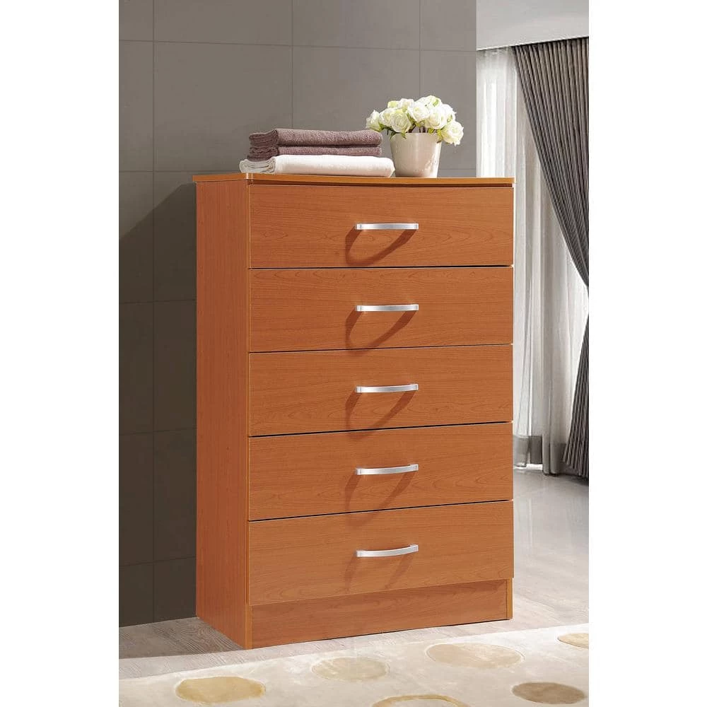 5-Drawer Cherry Chest of Drawers by HODEDAH 9 5-Drawer Cherry Chest of Drawers by HODEDAH - Image 7