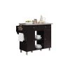 Kitchen Island Chocolate Grey with Spice Rack and Towel Holder by HODEDAH 1 Kitchen Island Chocolate Grey with Spice Rack and Towel Holder by HODEDAH -US Pride Furniture Shop chocolate grey hodedah kitchen islands hik69 choc grey 64 1000