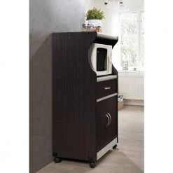 Grey Microwave Cart with Storage by HODEDAH 9 Grey Microwave Cart with Storage by HODEDAH -US Pride Furniture Shop chocolate grey hodedah microwave carts hik77 choc grey c3 1000