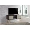 47 in. Chocolate and Grey Oak Wood TV Stand Fits TVs Up to 60 in. with Storage Doors by HODEDAH 2 47 in. Chocolate and Grey Oak Wood TV Stand Fits TVs Up to 60 in. with Storage Doors by HODEDAH -US Pride Furniture Shop chocolate grey oak hodedah tv stands hitv435 choc grey 64 1000