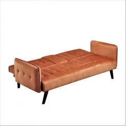 Jeff 72 in. Cocoa Brown Velvet 2-Seats Tween Sofa Beds by US Pride Furniture -US Pride Furniture Shop cocoa brown us pride furniture sofa beds sb9064 h1 4f 1000