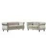 Louis Cream Velvet Nailhead Living Room Set Sofa and Loveseat by US Pride Furniture -US Pride Furniture Shop cream us pride furniture living room sets s5649 l s h1 64 1000