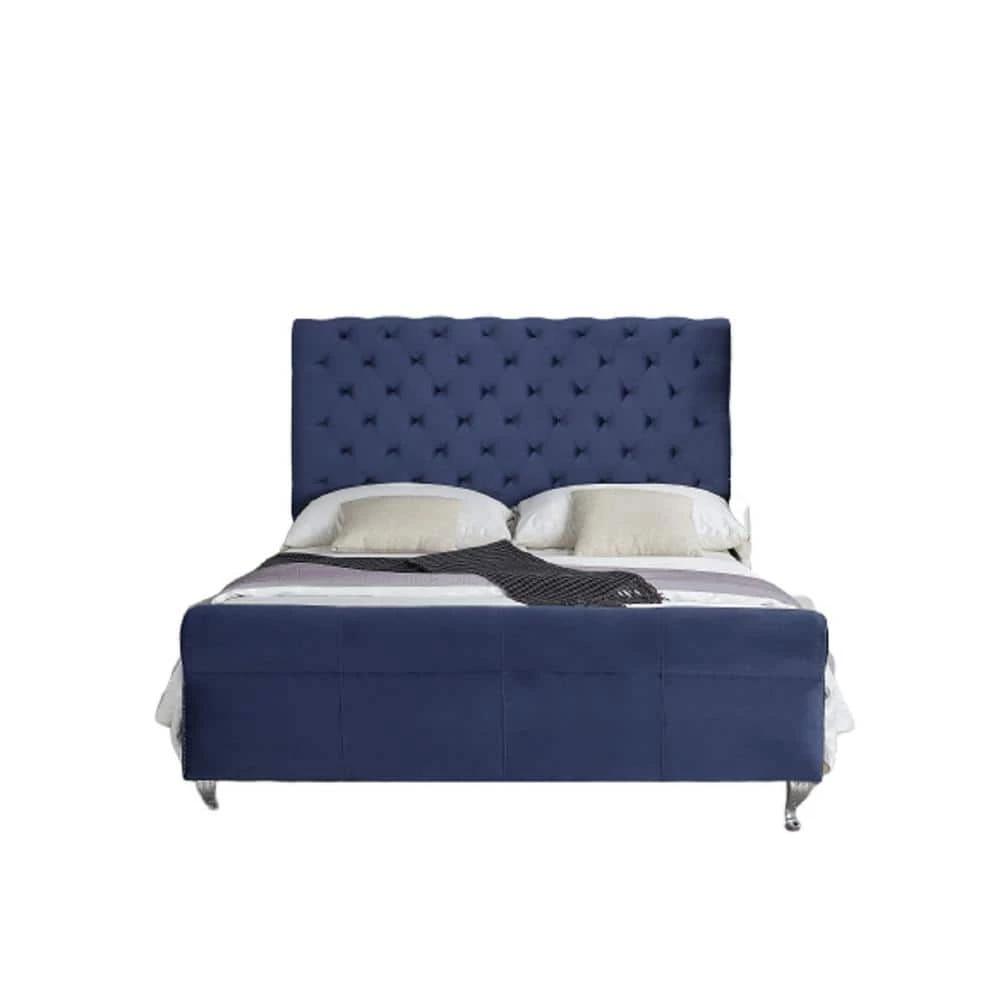 Lollory Dark Blue Eastern King Upholstered Platform Bed by US Pride Furniture 3 Lollory Dark Blue Eastern King Upholstered Platform Bed by US Pride Furniture