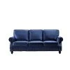 Ramos 85 in. W Round Arm 3-Seats Dark Blue Velvet Nailhead Straight Lawson Sofa in Blue by US Pride Furniture -US Pride Furniture Shop dark blue us pride furniture sofas couches s5671 s h2 64 1000