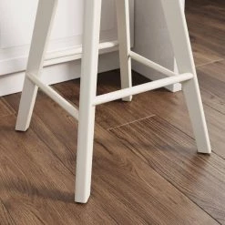 Amalia 26 in. Dark Gray Backless Counter Height 360° Swivel Upholstered Seat with White Solid Wood Kitchen Bar Stool by Nathan James -US Pride Furniture Shop dark gray white nathan james bar stools 23402 76 1000