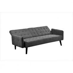 Payne 72 in. Dark Gray Fabric 2-Seater Twin Sleeper Convertible Sofa Bed with Tapered Legs by US PRIDE FURNITURE -US Pride Furniture Shop dark grey us pride furniture sofa beds sb9052 4f 1000