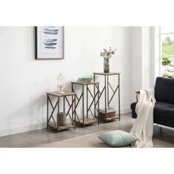 15 in. Width Wooden Side Table in Gold by HODEDAH -US Pride Furniture Shop gold hodedah end side tables hi4510 gold 31 1000