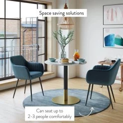 Lucy White Carrara Faux Marble Table Top with Black and Gold Pedestal Base Modern Kitchen or Dining Table by Nathan James 17 Lucy White Carrara Faux Marble Table Top with Black and Gold Pedestal Base Modern Kitchen or Dining Table by Nathan James -US Pride Furniture Shop gold nathan james kitchen dining tables 42002 31 1000