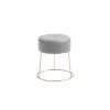13.8 in. Wide Grey PU Vanity Stool by HODEDAH