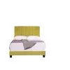 Mallory Golden Yellow Queen Upholstered Platform Bed by US Pride Furniture