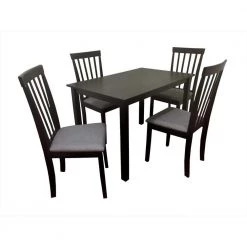 Raymond Wood 5-Piece Dining Table Chair Set by US PRIDE FURNITURE