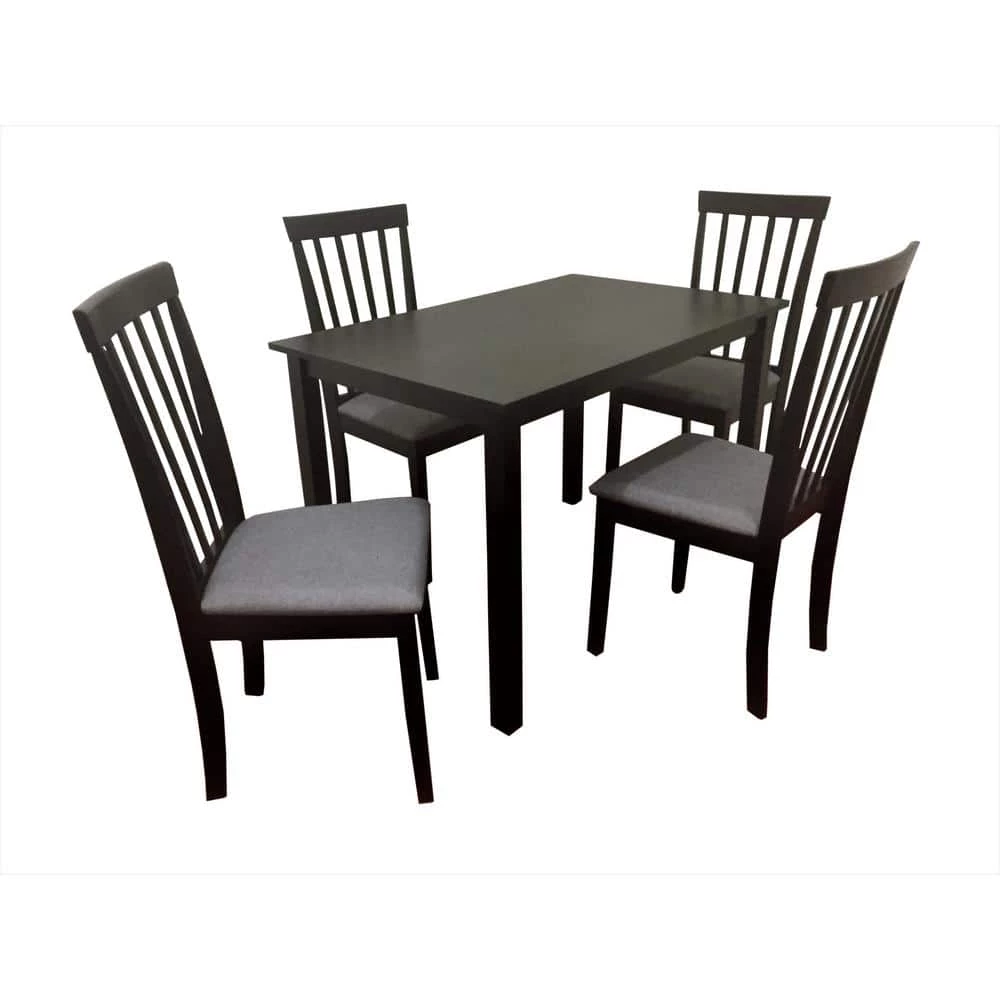 Raymond Wood 5-Piece Dining Table Chair Set by US PRIDE FURNITURE 2 Raymond Wood 5-Piece Dining Table Chair Set by US PRIDE FURNITURE