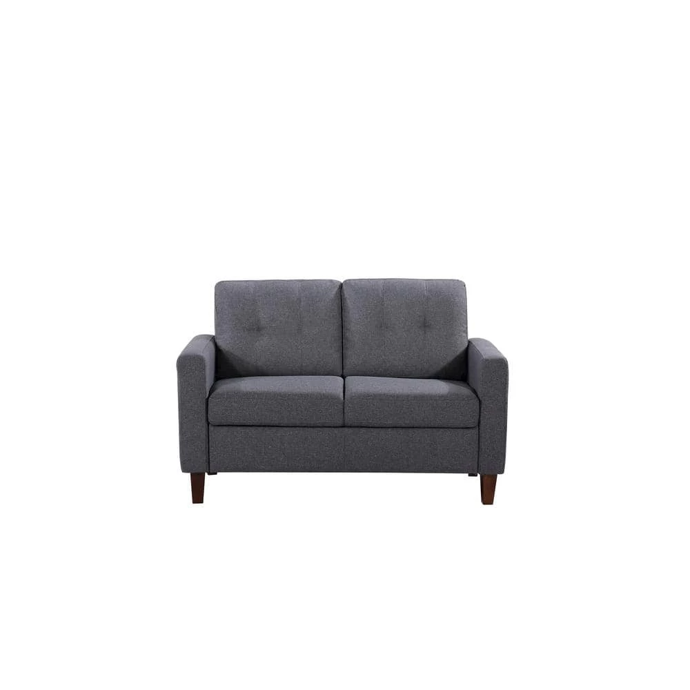 Rossetti Mid-Century Tufted Gray Loveseat by US Pride Furniture 3 Rossetti Mid-Century Tufted Gray Loveseat by US Pride Furniture