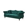 Bellbrook 79.5 in. Green Velvet 3-Seater Camelback Sofa with Nailheads by US Pride Furniture -US Pride Furniture Shop green us pride furniture sofas couches s5367 s 64 1000
