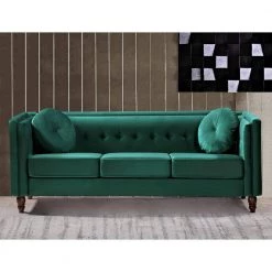 Angie Green Classic Kittleson Chesterfield Sofa by US Pride Furniture 9 Angie Green Classic Kittleson Chesterfield Sofa by US Pride Furniture -US Pride Furniture Shop green us pride furniture sofas couches s5565 s 31 1000