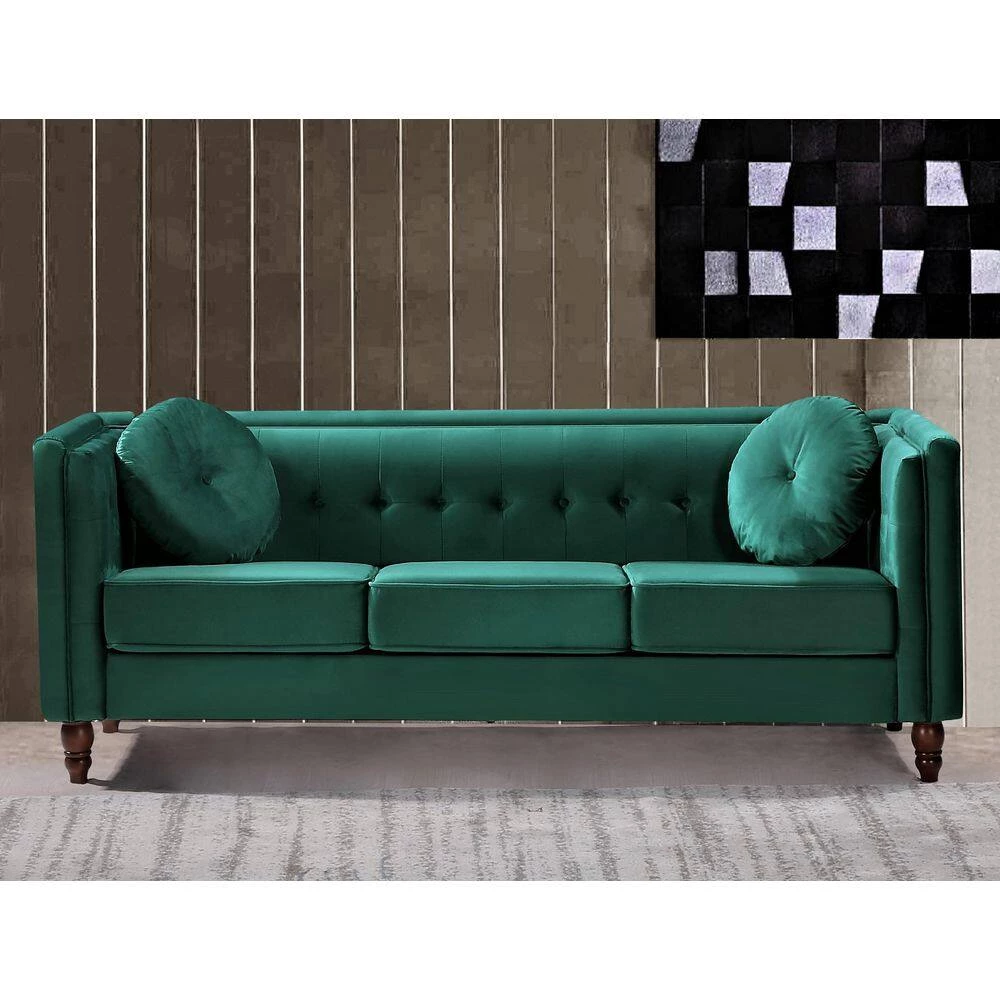 Angie Green Classic Kittleson Chesterfield Sofa by US Pride Furniture 6 Angie Green Classic Kittleson Chesterfield Sofa by US Pride Furniture - Image 4