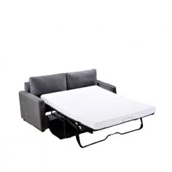 Rician 61.5 in. Gray Velvet 2-Seater Twin Sleeper Sofa Bed with Removable Cushions by US Pride Furniture 9 Rician 61.5 in. Gray Velvet 2-Seater Twin Sleeper Sofa Bed with Removable Cushions by US Pride Furniture -US Pride Furniture Shop grey us pride furniture sofa beds s5599 h1 c3 1000