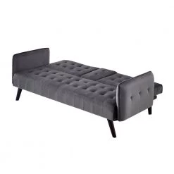 Cricklade 72 in. Gray Velvet 2-Seater Twin Sleeper Convertible Sofa Bed with Tapered Legs by US PRIDE FURNITURE -US Pride Furniture Shop grey us pride furniture sofa beds sb9063 4f 1000