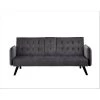 Cricklade 72 in. Gray Velvet 2-Seater Twin Sleeper Convertible Sofa Bed with Tapered Legs by US PRIDE FURNITURE -US Pride Furniture Shop grey us pride furniture sofa beds sb9063 64 1000