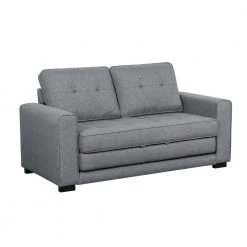 Bray 58 in. Light Gray Linen 2-Seater Twin Sleeper Sofa Bed with Removable Cushions by US Pride Furniture -US Pride Furniture Shop light grey us pride furniture sofa beds s5334 h2 c3 1000