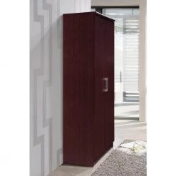 2-Door Mahogany Armoire with Shelves by HODEDAH -US Pride Furniture Shop mahogany hodedah armoires wardrobes hid8600 mahogany 1d 1000