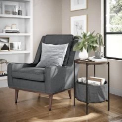 Oraa Nutmeg and Black Metal Frame Nightstand or Side Table with Storage Basket by Nathan James 13 Oraa Nutmeg and Black Metal Frame Nightstand or Side Table with Storage Basket by Nathan James -US Pride Furniture Shop nutmeg black nathan james end side tables 32201 c3 1000